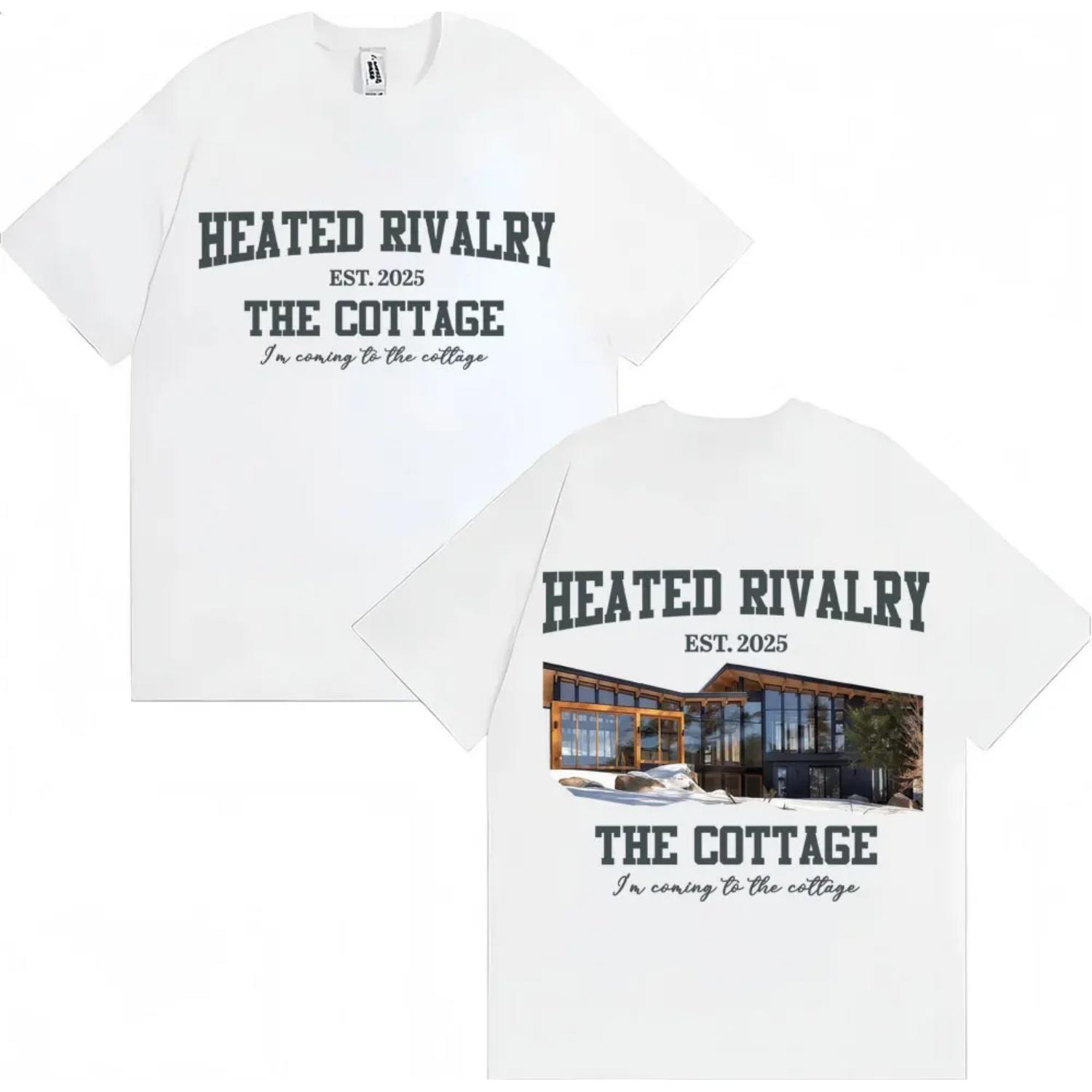 

Heated Rivalry The Cottage Graphic T Shirt Men Vintage Fashion Popular T-shirt Oversized Cotton Casual T-shirts Streetwear S чёрный