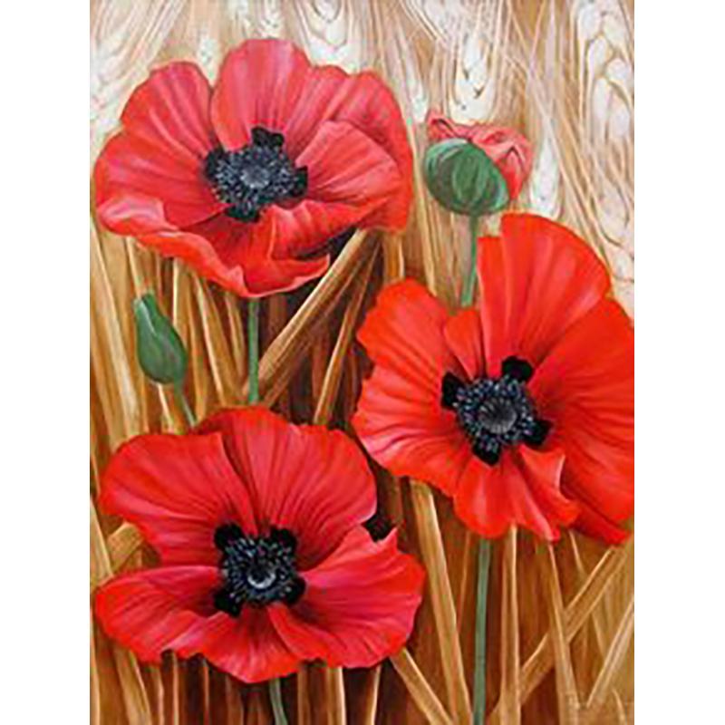 5D DIY Diamond Painting Flowers Rose Cross Stitch Kit Full Round Drill Embroidery Mosaic Wall Art Rhinestones Home Decor Gift