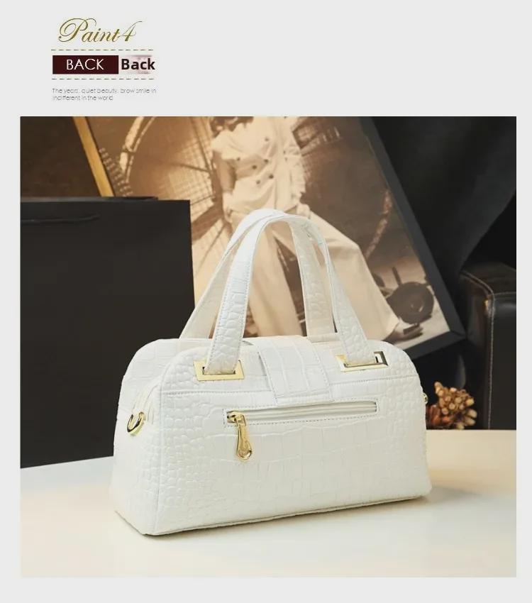 2025 Elegant Genuine Leather Women's Handbag: Multi-Layer, Large Capacity Shoulder & Crossbody Bag for Middle-Aged