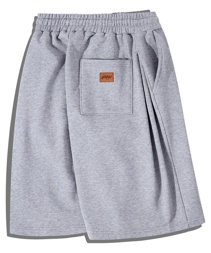 GHOST REPUBLIC Curved Side Pintuck Balloon Bermuda Sweat Shorts 4 Colors Gp-512