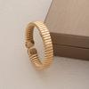 Metal Style Personalized Snake Bone Bracelet Collar Exaggerated Opening Design Jewelry Wide Edge Vertical Pattern Necklace