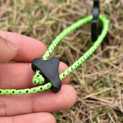10/20pcs Outdoor Camping Tent Rope Fastener Adjuster Non-Slip Hiking Rope Buckle
