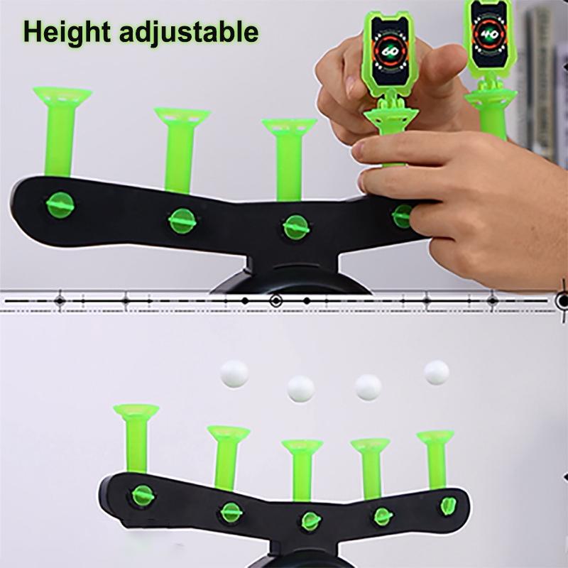 Luminous Electric Suspended Target Children's Shooting Competition Soft Elastic Sponge Toy Gun Set Outdoor Sports Toy Gift
