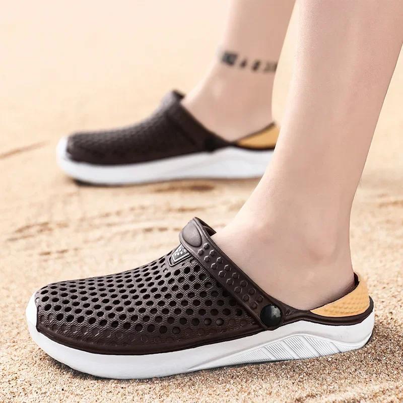 Men's slippers Comfortable Men's Sandal House Slippers Man Summer Shoes Sale Original Brands Shoes Genuine Mens Slipper Slides