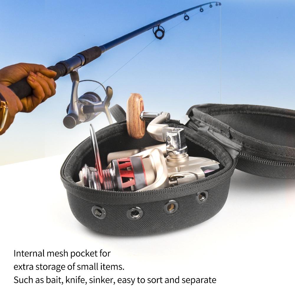Hard Shell EVA Fishing Reel Case with Zipper Fishing Tackle Storage Bag For Spinning Reel