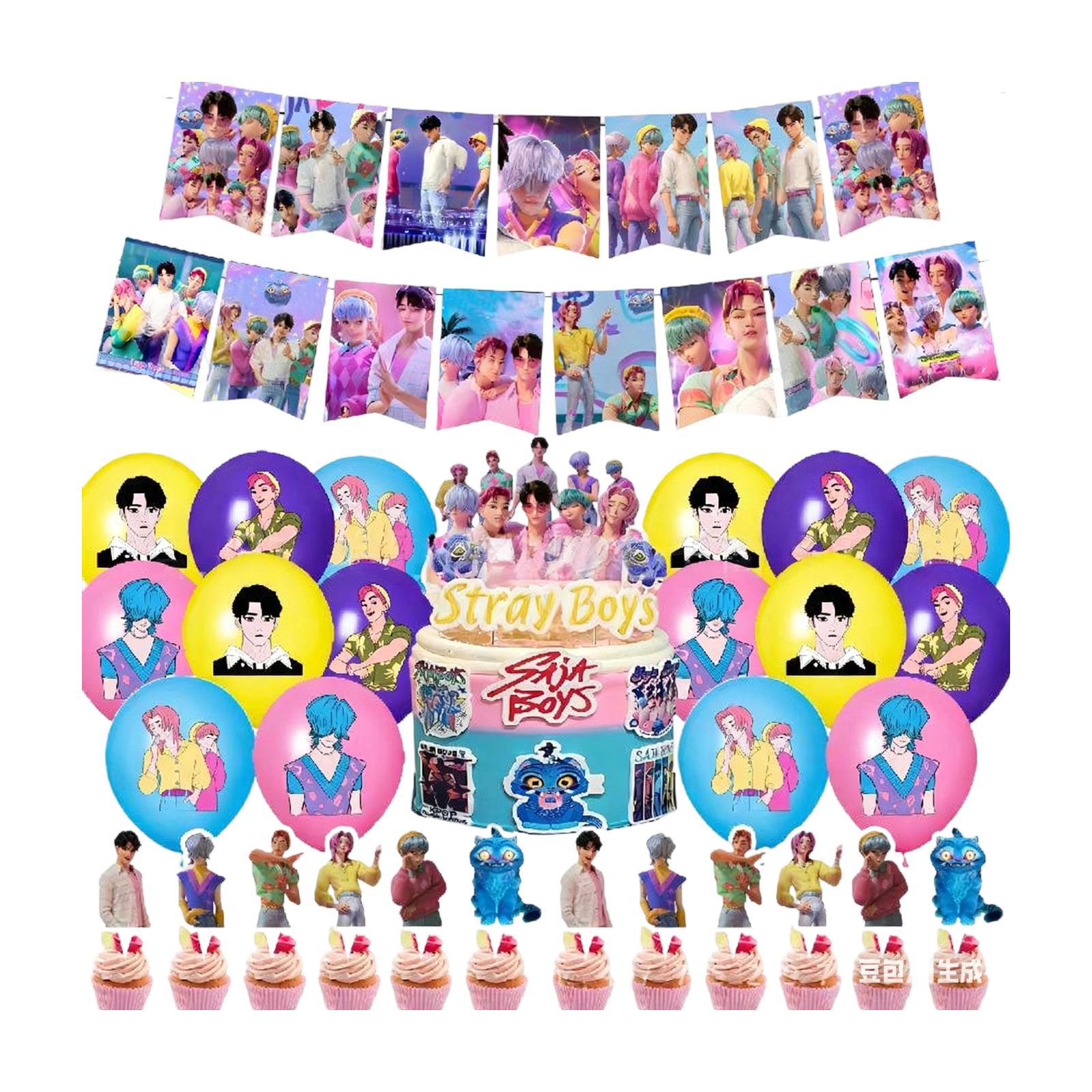 

Cartoon - Themed Birthday Party Decoration Set For Creating A Festive And Joyful Atmosphere At Celebration Events One Size белый