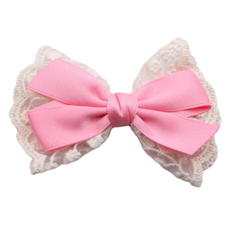 Children's Korean Hair Clips: Bows, Lace, Fashionable Princess Headwear for Little Girls