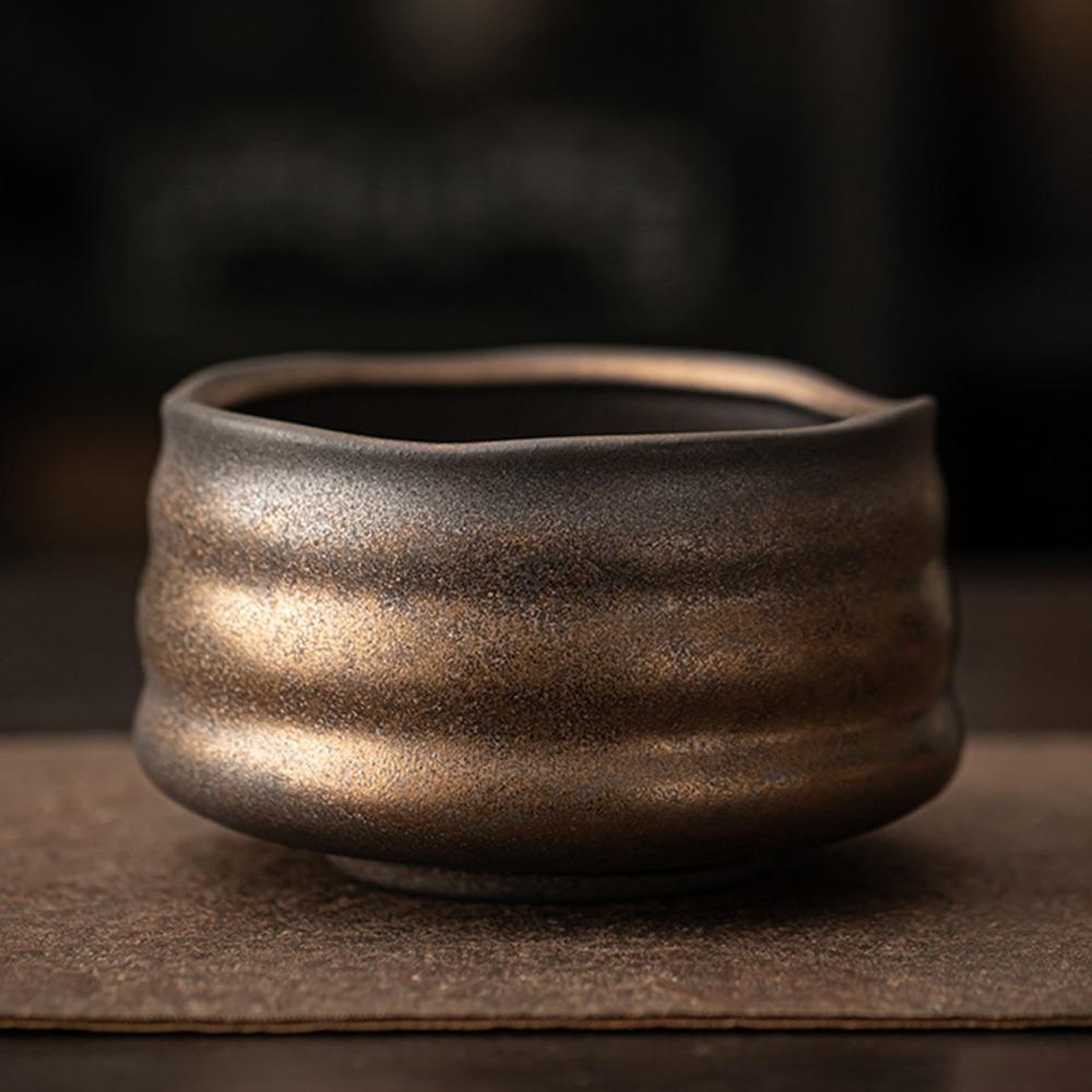 Smooth Matcha Bowl Ceramic Tea Salad Soup Bowl Traditional Tea-Making Tool  for Tea Set Accessories
