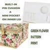 Sewing Large Capacity Floral Pattern Storage for Home Sewing Kit Easy to DIY Craft Gift for D&D Box, Case, Portable, Use, Storage, Carry,