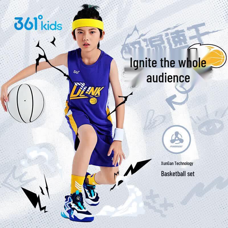 361° Boys  Quick-Dry Basketball Sports Set 160