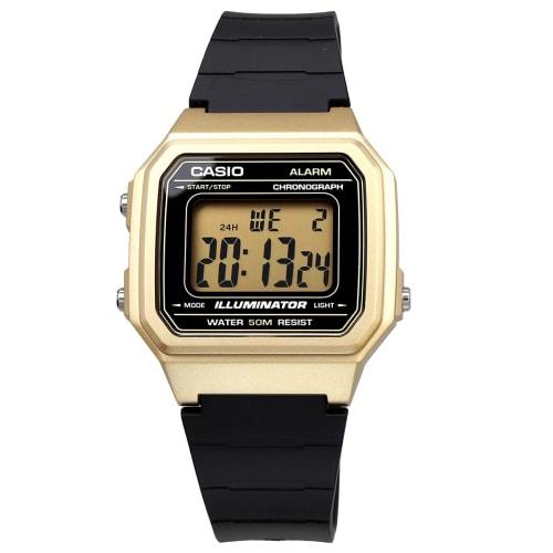 Casio Casio Standard W-217HM-9A Watch Men's Women's Kids Children Boys Girls Cheap Casio Chipkashi Digital Date Gold Gold Black Overseas Model