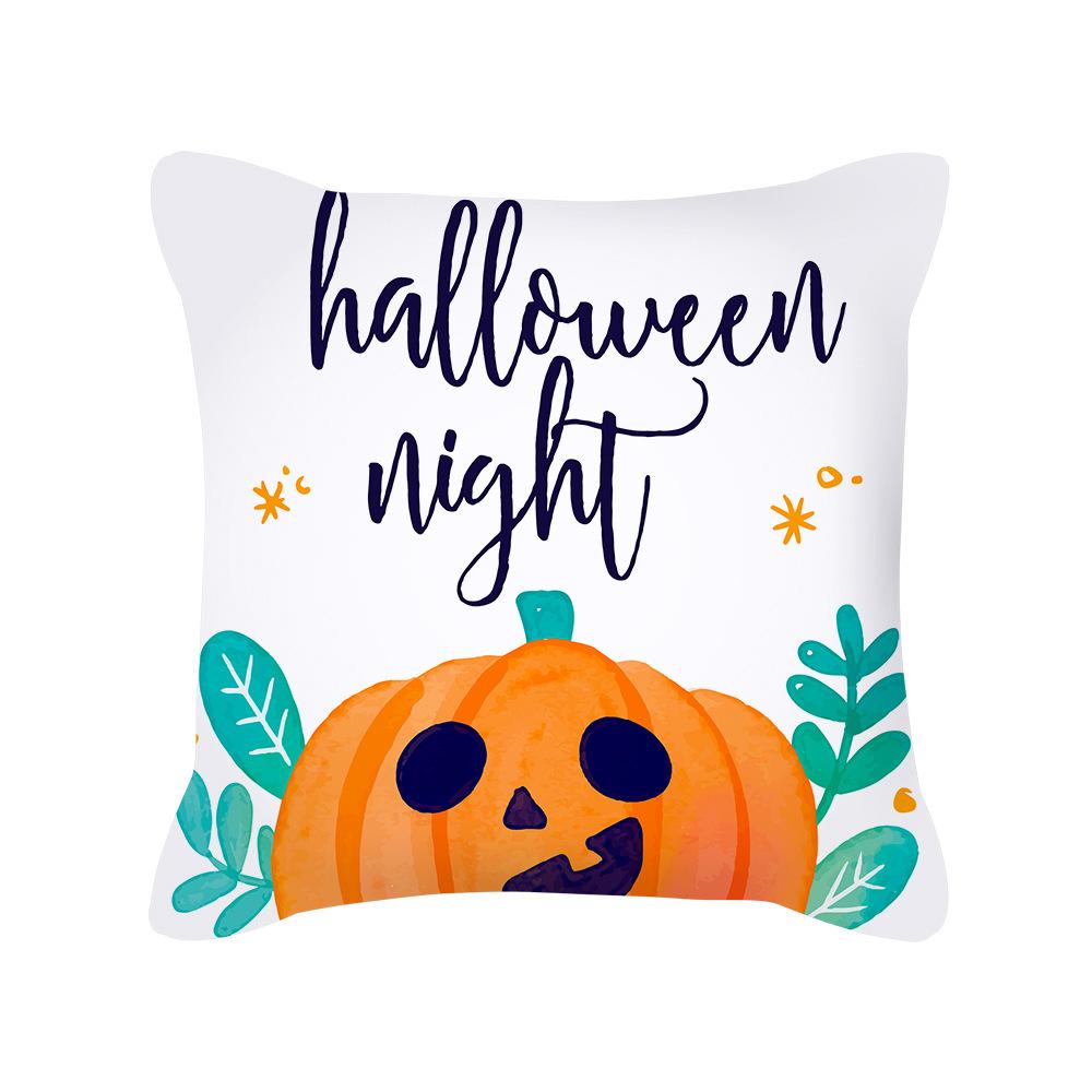 New Halloween Pillowcase Halloween Pillowcase Pumpkin Home Cushion Office Lumbar Backrest