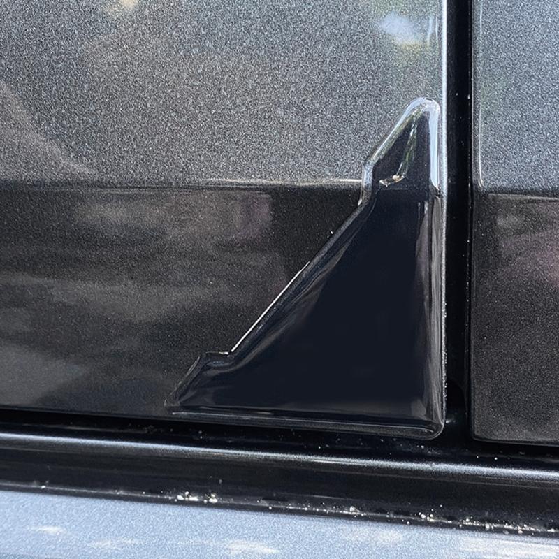 2 Pcs Silicone Auto Care Bumper Crash Door Corner Cover Anti-collision Stickers