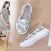 Summer Women Casual Nurse Plus Size Flats Loafers Soft Beach Walking Sports Shoes Lightweight Slip On