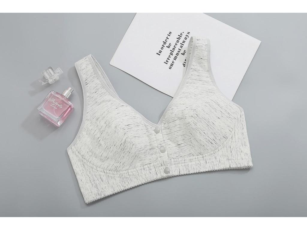 Kabelloser Sport-BH mit breiten Trägern: Verschluss vorne, Yoga, Schlaf, Stillen, Ideal für jedes Alter