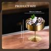 High Footed Ice Stainless Steel Dessert Cup Bowl Snack Candy for Sundae