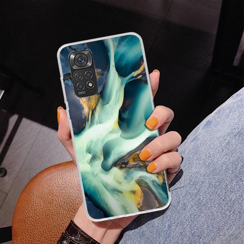 Fashion Geometric Marble Phnoe Case for Phnoe Case for Xiaomi Redmi Note 15 14 14S 13 Pro Plus 12 12S 11S 11E 10S 10 11T 5G Uniq
