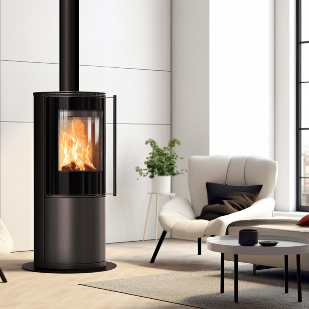 Wood burning steel stove KRATKI SVEN Ø 150 7 kW