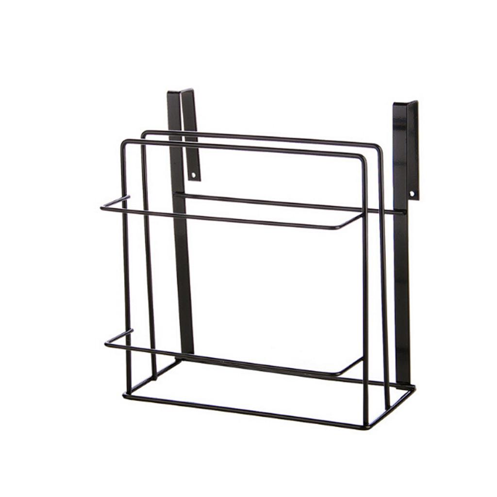 Kitchen Wall-mounted Cutting Board Rack  Punching Rack Storage Rack чёрный