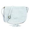 Women's Italian Leather Horseshoe Messenger Bag