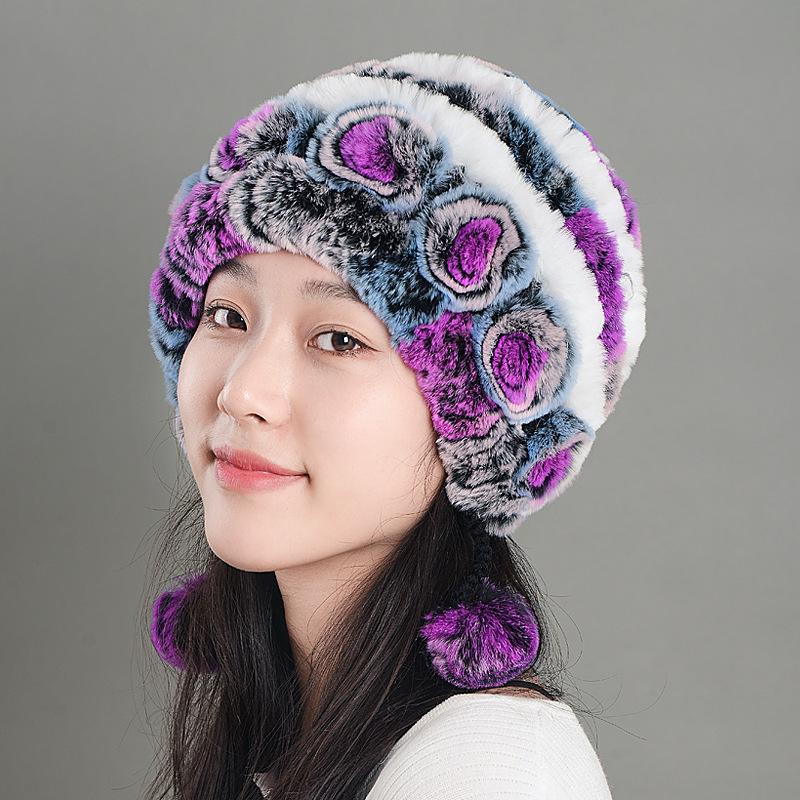 

Fashionable, Thick And Warm, For Women , Plush Hat For Adults.