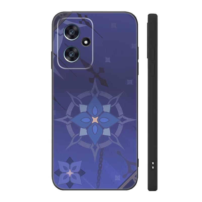 Genshin Impact Logo Black Silicone Phone Case For Xiaomi POCO X3 X4 NFC F3 F4 GT F5 M3 M4 M6 X5 X6 Pro 5G C55 C65 M5