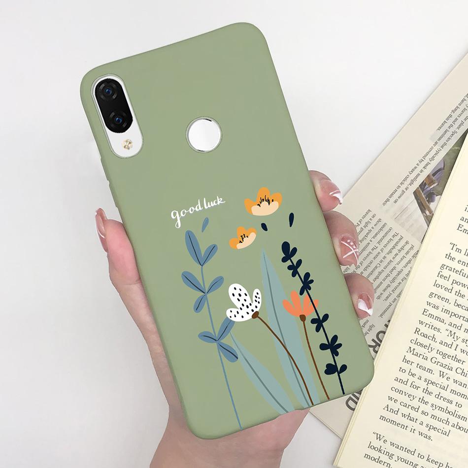 For Huawei Nova 3i Nova4 Case Shockproof Matte Cute Cartoon Soft Silicone Phone Back Cover For Huawei P Smart Plus Nova 3i Coque