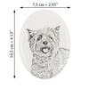 Cairn Terrier – Commemorative plaque with a photo of a dog, tombstone with a print | Art-Dog
