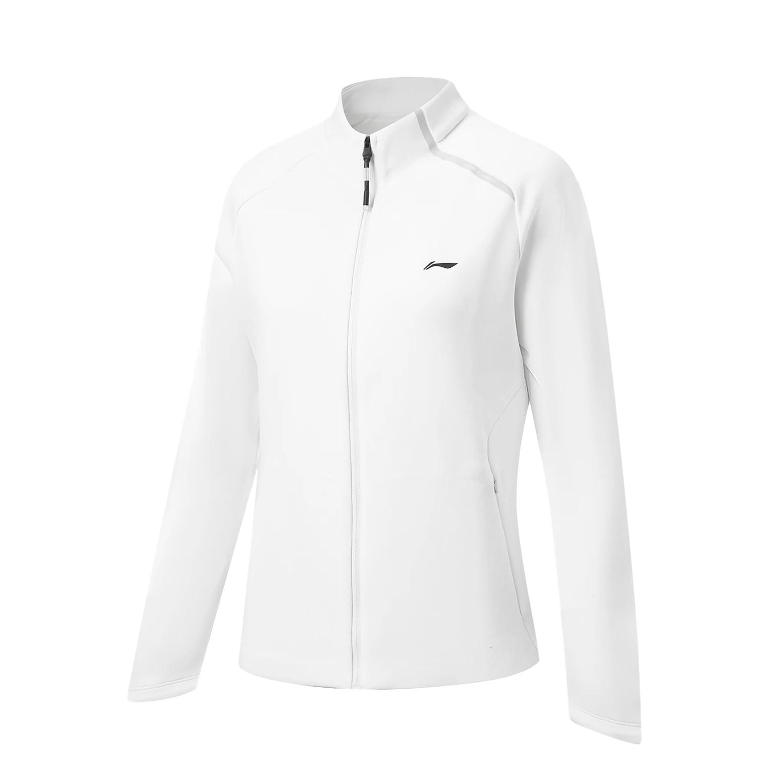 

Li Ning однотонная куртка-бомбер на молнии, универсальная, с воротником-стойкой, повседневная, женская, AFDW682-3 L