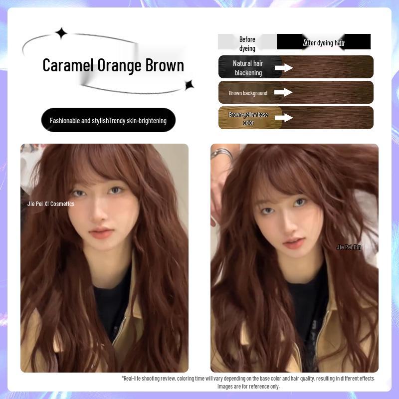 

Фарба для волосся Лічі Браун - Рослинний крем для домашнього використання, підходить для чоловіків та жінок, популярний колір 2026 року. 4 boxes, includes dye tools + 4 hair masks