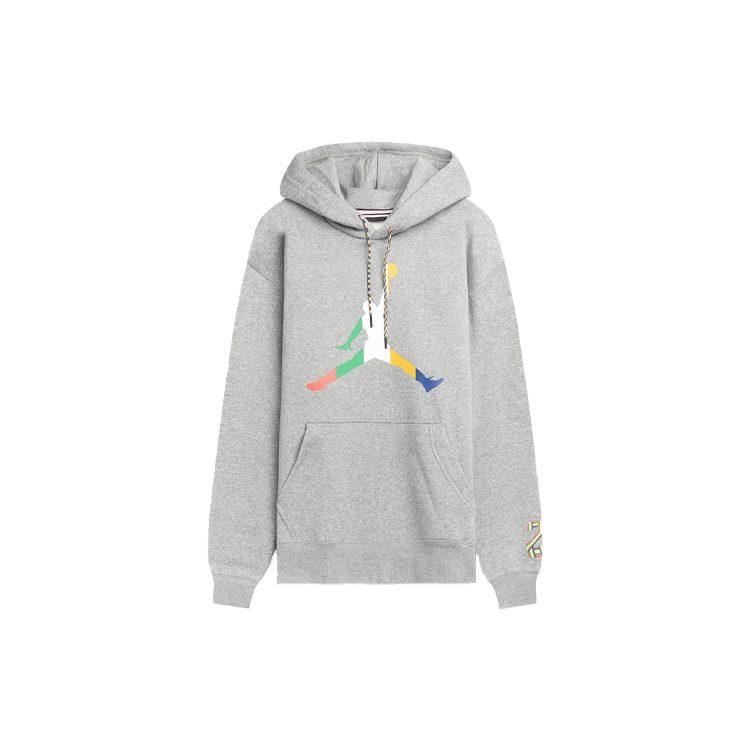 Jordan Sweatshirts Men's Gray Hooded Moderate Regular CK9573-091
