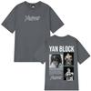 2025 Rapper Yan Block Album Graphic Tshirt Unisexs Women 100 Pure Cotton Printed Tshirt Hiphop T Shirts Streetwear Leisure Top