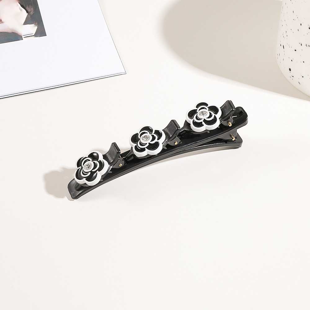 Neue funkelnde Kristallstein geflochtene Haarspangen Satin Stoff Haarbänder Strass Haarspangen Geflochtene Haarspange mit Strasssteinen