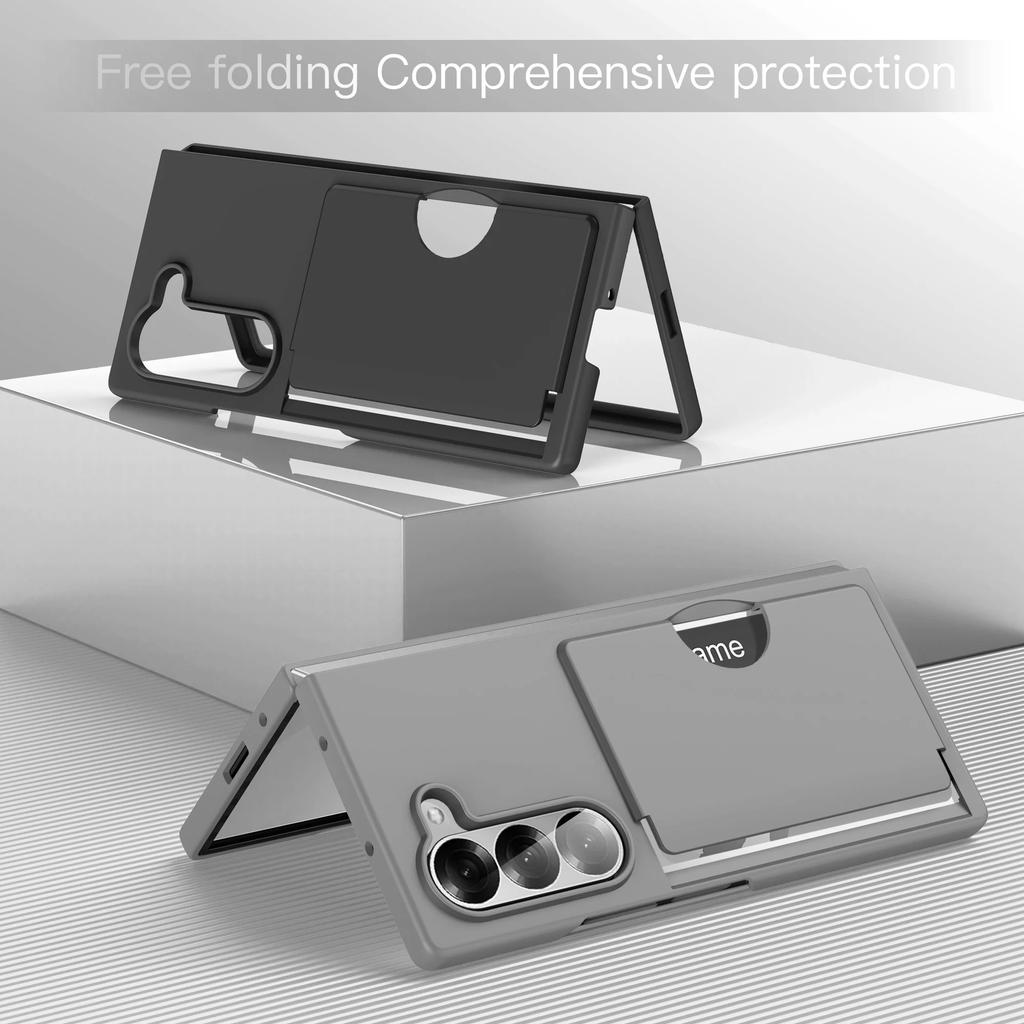 Anti-Scratch Card Pocket Hard Plastic Case for Samsung Galaxy Z Fold7 5G Fold 7 Zfold7 Fold6 Fold 6