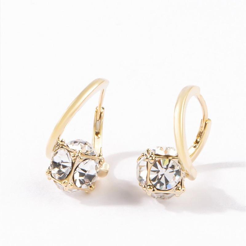 

Elegant Luxurious Niche Earrings White Diamond