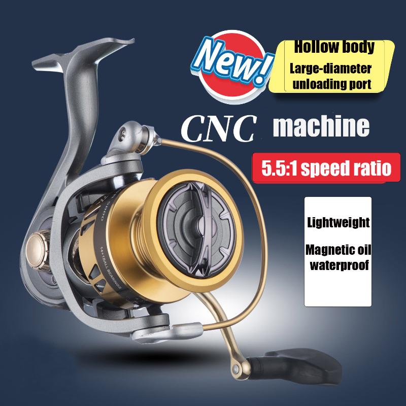 Mavllos AGR Boat Spinning Fishing Reel Speed Ratio 5.1-5.5:1 Strong Braking Force 15kg Super Smooth Long-cast Fishing Reel Fishing Reel