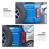2x Rear Tail Light Lamp Cover Trim Bezel Accessories For Ford Bronco 2021+ Black