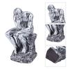 Thinker Statue European Style Resin Character Sculpture Home Office Bookshelf OrnamentSilver