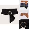 Womens Stylish Waist Belt With Single Loop Faux Leather Soft Material For Winter Fashion