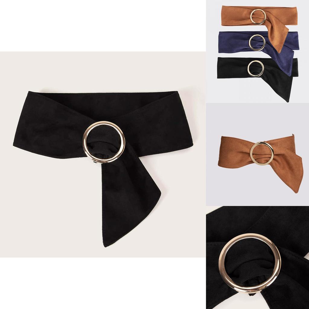 Womens Stylish Waist Belt With Single Loop Faux Leather Soft Material For Winter Fashion