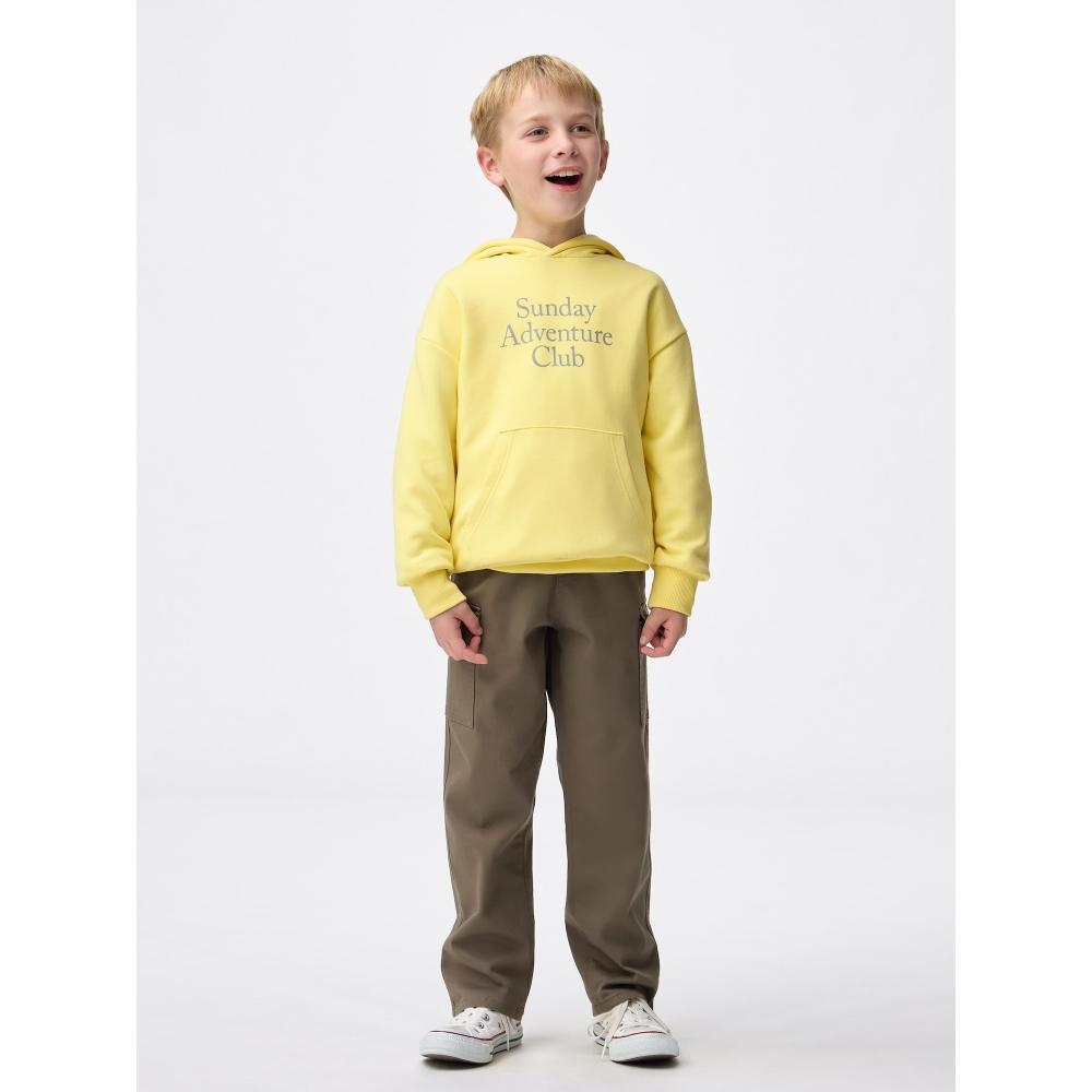 Gu By Uniqlo Kids Puff Sweatshirt Hoodie  Logo 