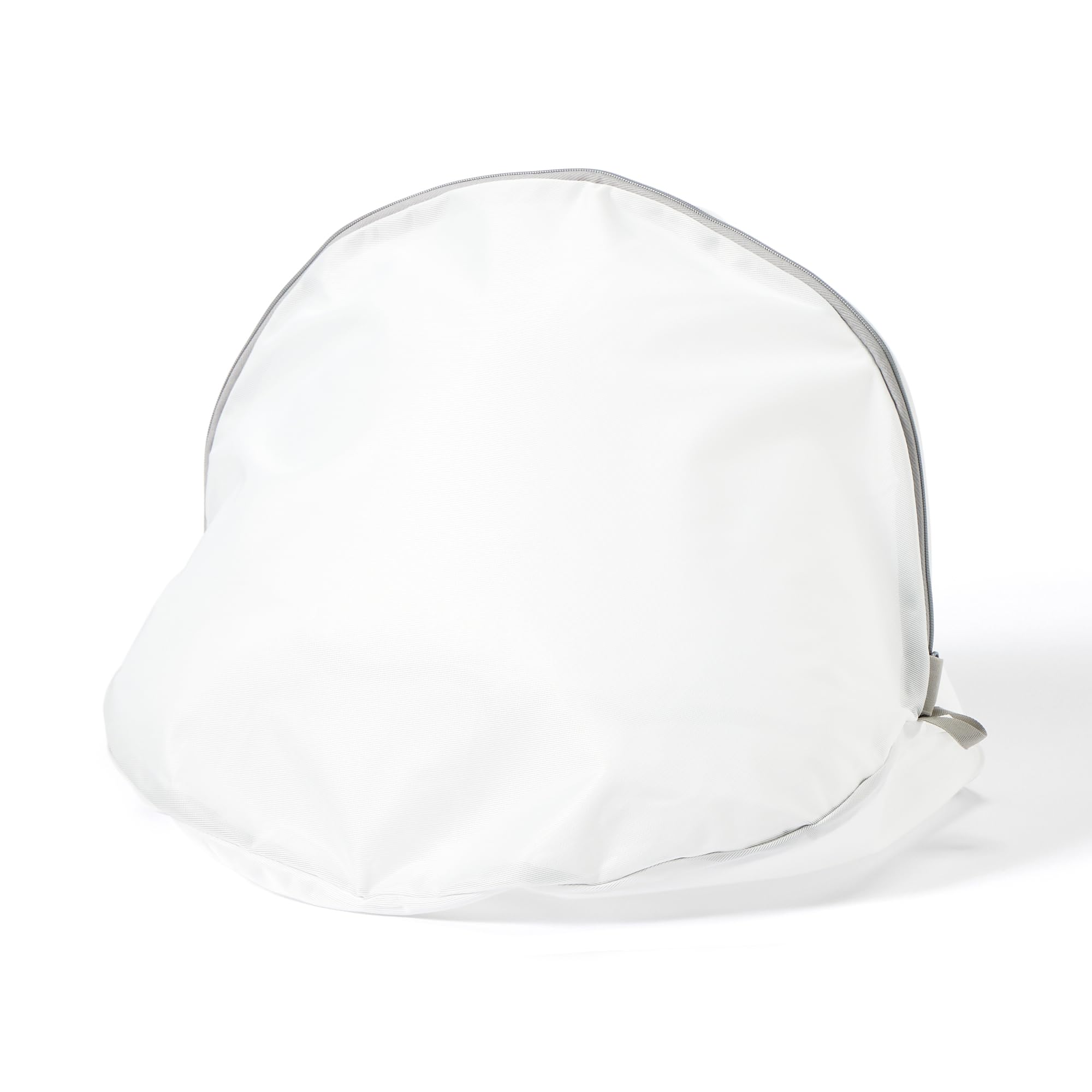 MUJI Polyester Laundry 52cm W x 35cm D x 35cm 83932367 Double-Sided Net, Round, Large, Approx. H, белый