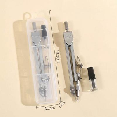 Compass Set Multifunctional Drawing Instrument Metal Compasses Metal Portable Drawing Set For Drawing Design Exams Classroom