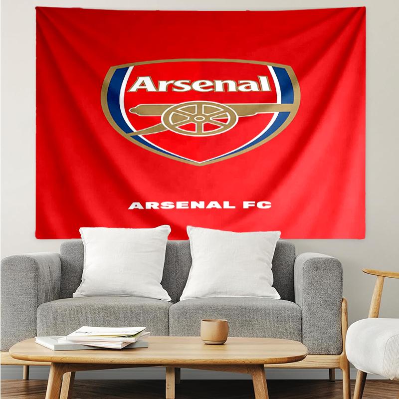 Arsenal-F.C Print Tapestry, Backdrop, Easy Setup, Ideal for Bedroom, Office & Living Room, with Aesthetic Wall Hanging Decor.