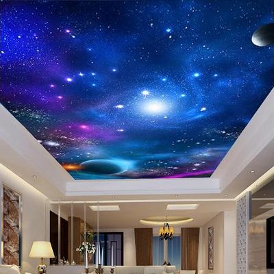 Benutzerdefinierte Foto Wand 3D Universum Sternenhimmel Decke Wandbilder Tapete für Wohnzimmer Schlafzimmer Decke Dach Tapeten Wohnkultur