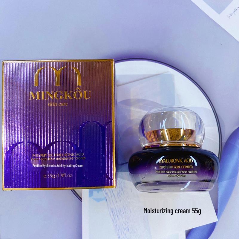 Ming Kou Hydrating Peptide & Hyaluronic Acid Skincare Set – 7-Piece: BB Cream, Cleanser, Toner, Lotion, Cream, Serum