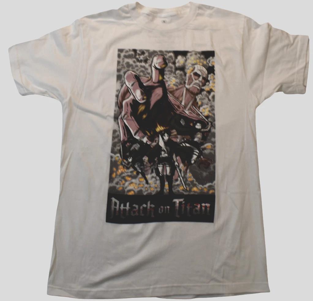 

Ripple Junction Attack On Titan Season 2 Mens Manga Anime White Shirt New M S
