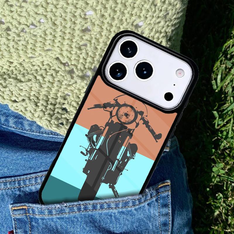 Motorcycle Motorbike Soft Mobile Phone Case Compatible with IPhone 17 16 15 14 13 12 11Pro Max 17 Air Cover