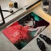Anime M-Mob P-Psycho100 Floor Mat Soft Flannel Floor Mat  Suitable for Entryways, Living Rooms, Bedrooms, and Bathrooms