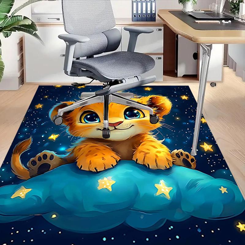 1 Stück Löwenbaby Wolke Extra Groß Rutschfeste Bodenteppich, Büro, Familie, Schlafzimmer, Studio - Großer TeppichJ0414